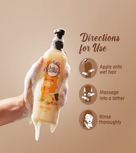 Buds & Berries Ginger & Vetiver Anti-Dandruff Shampoo 300 ml