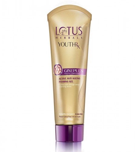 Lotus Herbals YouthRx Anti Ageing Foaming Gel Face Wash 100 gm (Pack of 2)