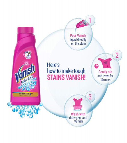 Vanish Oxi Action Stain Remover Liquid 180 ml (Pack of 2)
