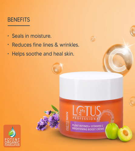 Lotus Professional Retemin Plant Retinol + Vitamin C Brightening Boost Cream50g