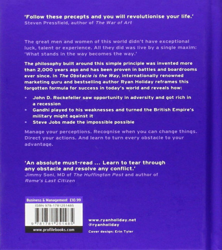The Obstacle is the Way: (Hardcover)