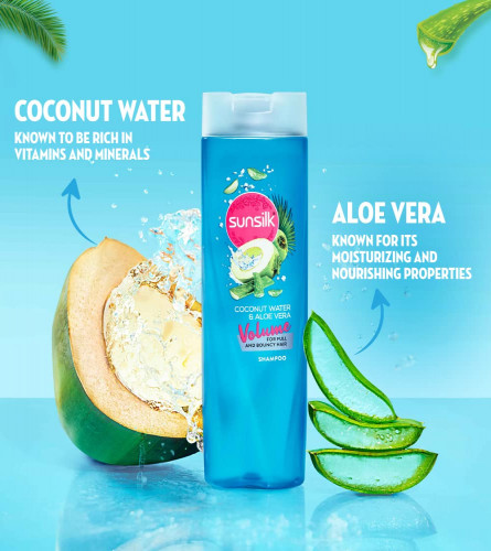 Sunsilk Coconut Water & Aloe Vera Shampoo 195 ml (Pack of 2)