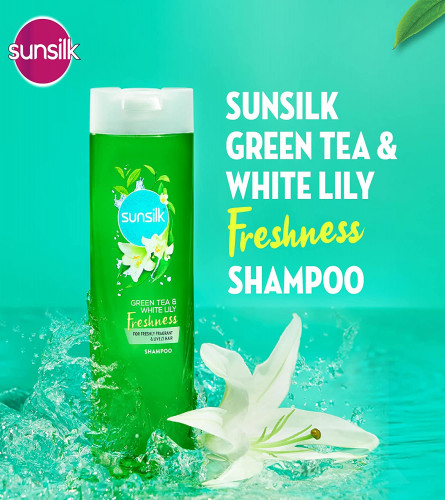 Sunsilk Green Tea and White Lily Freshness Hair Shampoo 370 ml