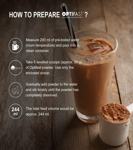 Nestle Optifast Weight Loss Diet powder Chocolate Flavor 400 gm Jar