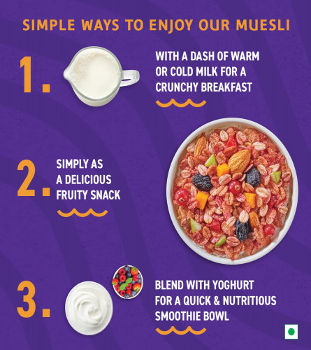 Bagrry's Fruit & Fibre Mixed Fruit Muesli 1 kg