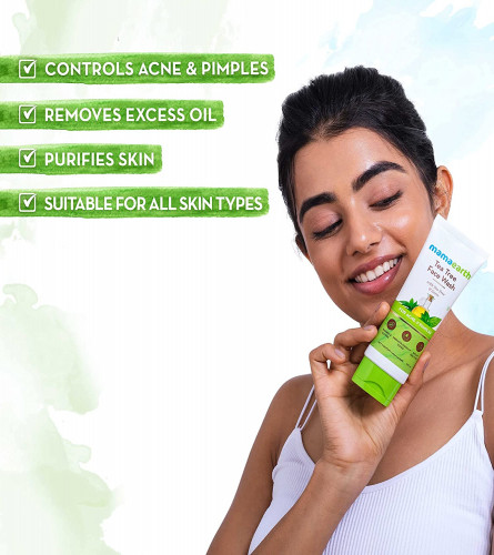 Mamaearth Tea Tree Natural Face Wash 100 ml (Pack of 2)