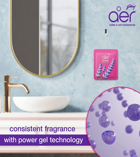 Godrej Aer Power Pocket Air Freshener Bathroom and Toilet (10 gm) Assorted Pack of 6