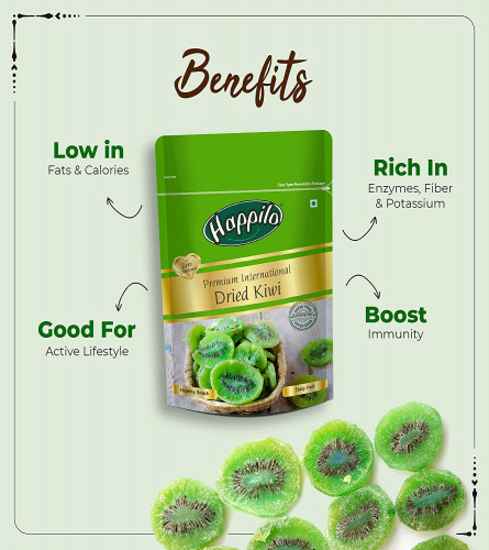 Happilo Premium Dried Kiwi 200 gm (Pack of 2)