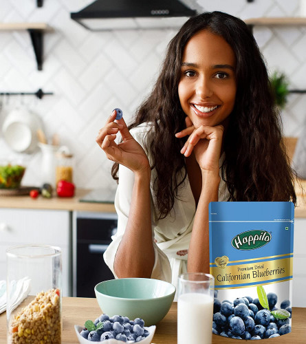 Happilo Premium Dried Californian Blueberries 150 gm (Pack of 2)