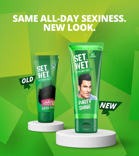 Set Wet Styling Hair Gel for Men Party Shine