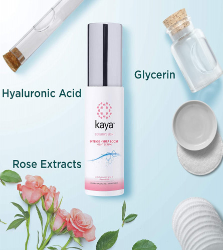 Kaya Clinic Intense Hydra Boost Night Serum with Hyaluronic Acid & Rose Extract