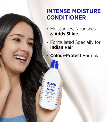 BBLUNT Intense Moisture Conditioner with Vitamin E & Jojoba for Dry & Frizzy Hair