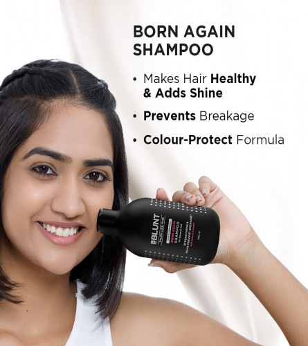 BBlunt Born Again Shampoo with Quinoa & Keratin for Stressed Hair