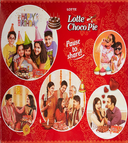 Lotte Choco Pie Cookies & Biscotti ( pack of 12 ) 336 gm