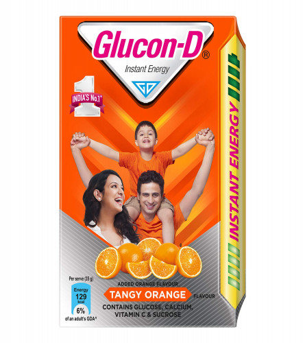 Glucon-D Instant Energy Health Drink Tangy Orange 450 gm