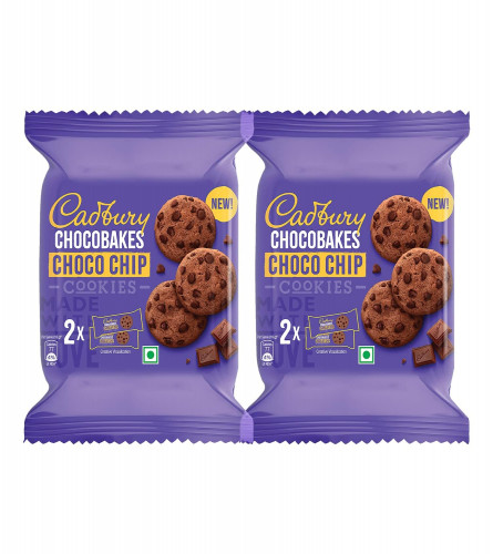 Cadbury Chocobakes Choco Chip Cookies 167g (Pack of 2)