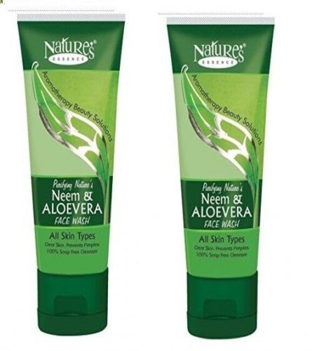 Nature's Essence Neem and Aloe Vera Face wash 100 g (Pack of 4)