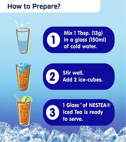 NESTEA Instant Iced Tea, Lemon Flavour Pouch 400gm