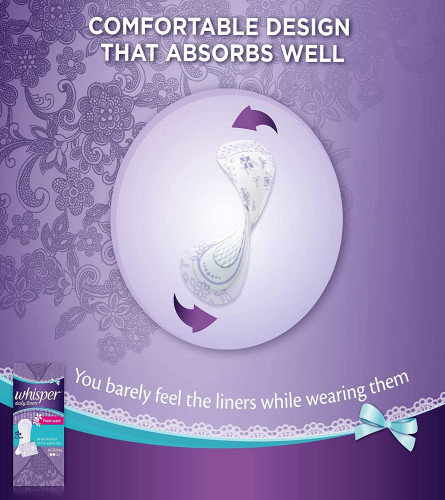 Whisper Clean and Fresh Daily Liners 40 Sanitary pads
