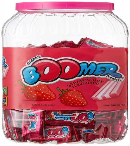 Wrigley's Boomer Strawberry Flavoured Bubble Gum 510g