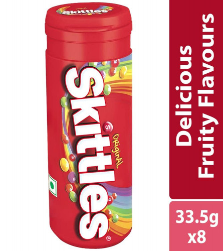 Skittles Original Chewy Fruit Candy Pack 33.5 gm (Pack of 8)