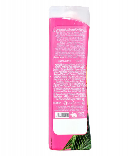 Avon Coconut oil Shampoo & Conditioner, 2-in-1 Shampoo & Conditioner, Shampoo for hair fall & damage control- 180ml x 2 pack
