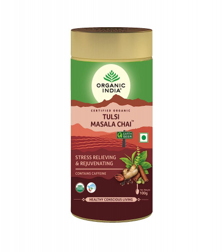 Organic India Tulsi Masala Chai 100 gm (Pack of 2)