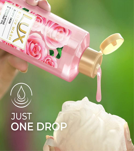 LUX Shower Gel French Rose Fragrance & Almond Oil Body wash 245 ml (Pack of 2)