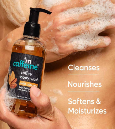 mCaffeine Coffee Body Wash with Almonds 200 ml