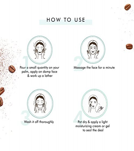 mCaffeine Naked & Raw Coffee Face Wash 100 ml (Pack of 2)