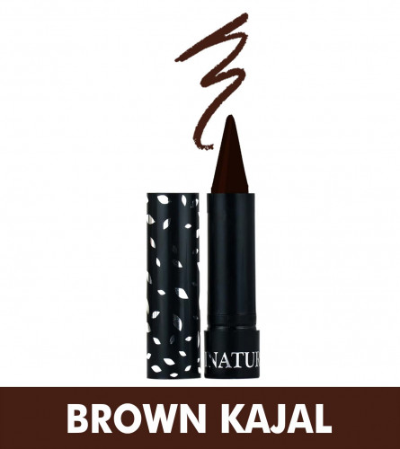 Inatur Kajal (Brown)  | Long- Lasting| Smudge-Proof And Fade Proof