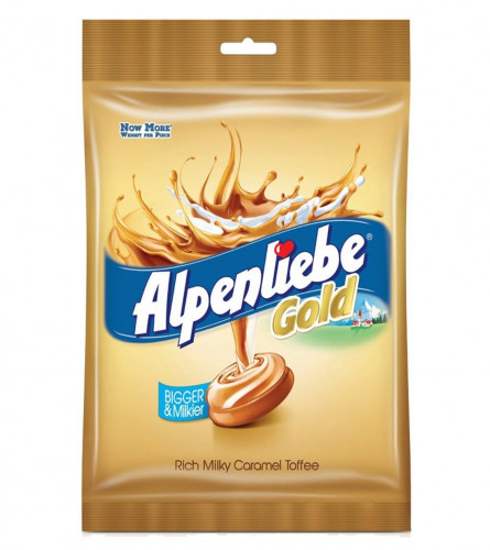 Alpenliebe Gold, Caramel Candy 40 pcs (156 g) Pack of 2