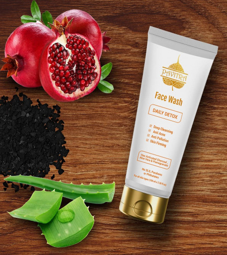 Pavitra+ Organic Activated Charcoal Acne Oil and Pollution Control Face Wash