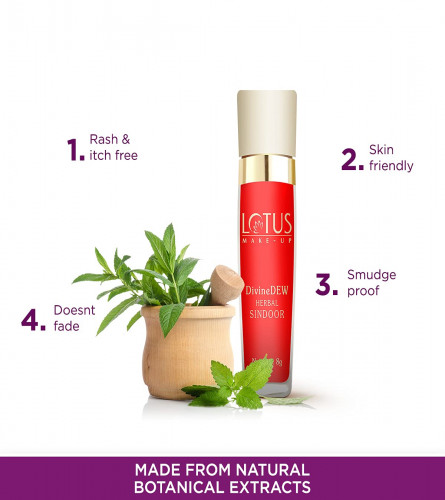 Lotus Herbals Divine Dew Herbal Sindoor Red 8 gm (Pack of 3)