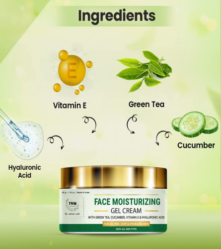 TNW Green Tea Face Moisturizing Gel Cream