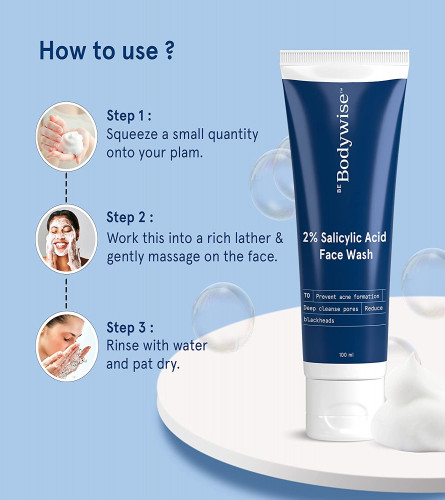 Bodywise 2% Salicylic Acid Face Wash for Women 100 ml (Pack of 2)
