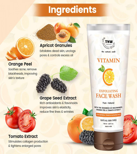 TNW Vitamin C Face Wash for Glowing Skin | Suitable for All Skin Types