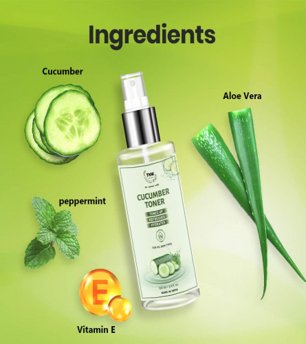 TNW Cucumber Toner Spray for Face Reduces Inflammation