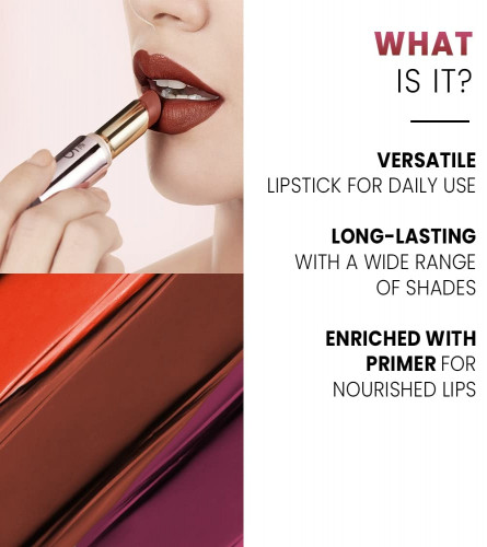 Lakme 9TO5 Primer + Matte Lip Color MP7 Blushing Nude