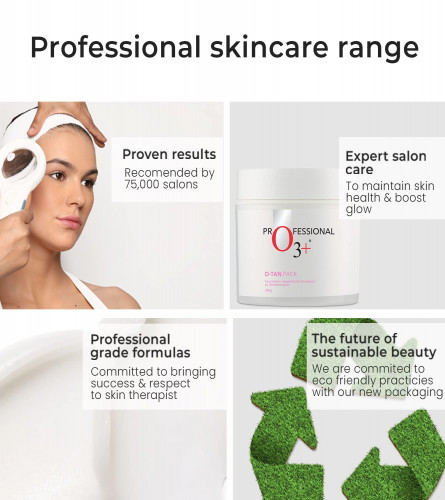 O3+ D-Tan Pack for Instant Tan Removal & Sun Damage Protection Infused 300 gm