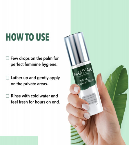 Namyaa Sensitive Intimate Hygiene Wash with Green Tea 100 ml (Pack of 2)