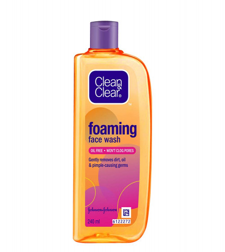 Clean & Clear Foaming Facewash for Oily Skin 240 ml (Pack of 2)