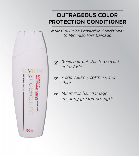 Revlon Outrageous Color Protection Hair Conditioner 190 ml (Pack of 2)