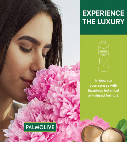 Palmolive Free Of Parabens And Silicones 100% Natural Macadamia Oil & Peony Body Wash