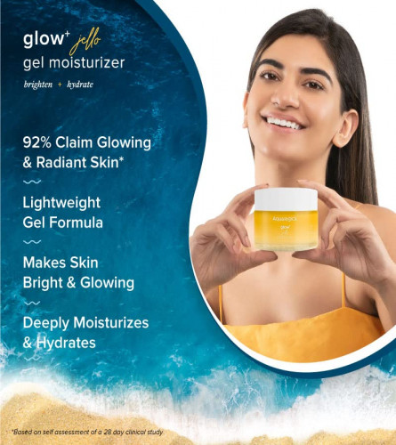 Aqualogica Glow+ JellO Illuminating Face Moisturizer with Vitamin C & Papaya