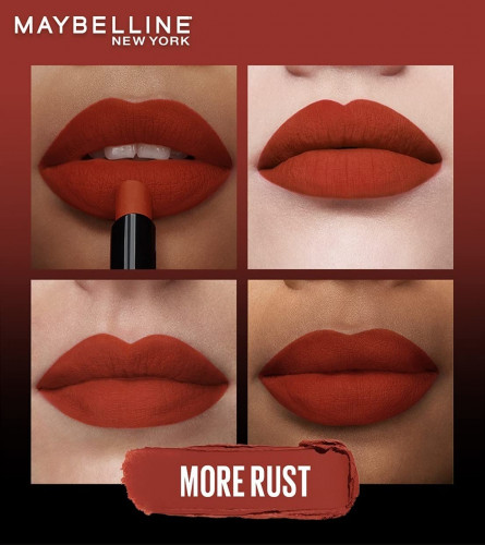 Maybelline New York Lipstick, Matte Finish Rust 1.7g