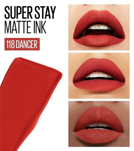 Maybelline New York Liquid Matte Lipstick 118 Dancer (5 ml)Fs