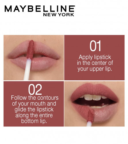 Maybelline New York Lipstick, Matte Finish 04 Easy Berry 7 ml ( Pack of 2)