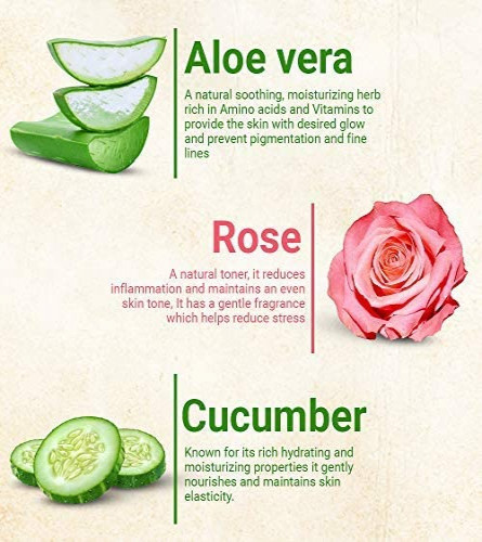 Moha Aloe Vera Gel Enriched With Rose & Cucumber Face Gel 200 gm ( Pack of 2)