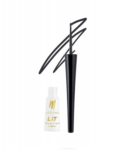 MyGlamm LIT Glossy Liquid Eyeliner-Black Party